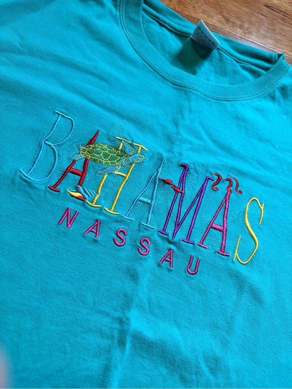 Bahamas Nassau Embroidered Tee